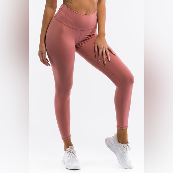 ECHT Dusty Pink Force Scrunch Leggings S Like New - Picture 3 of 5